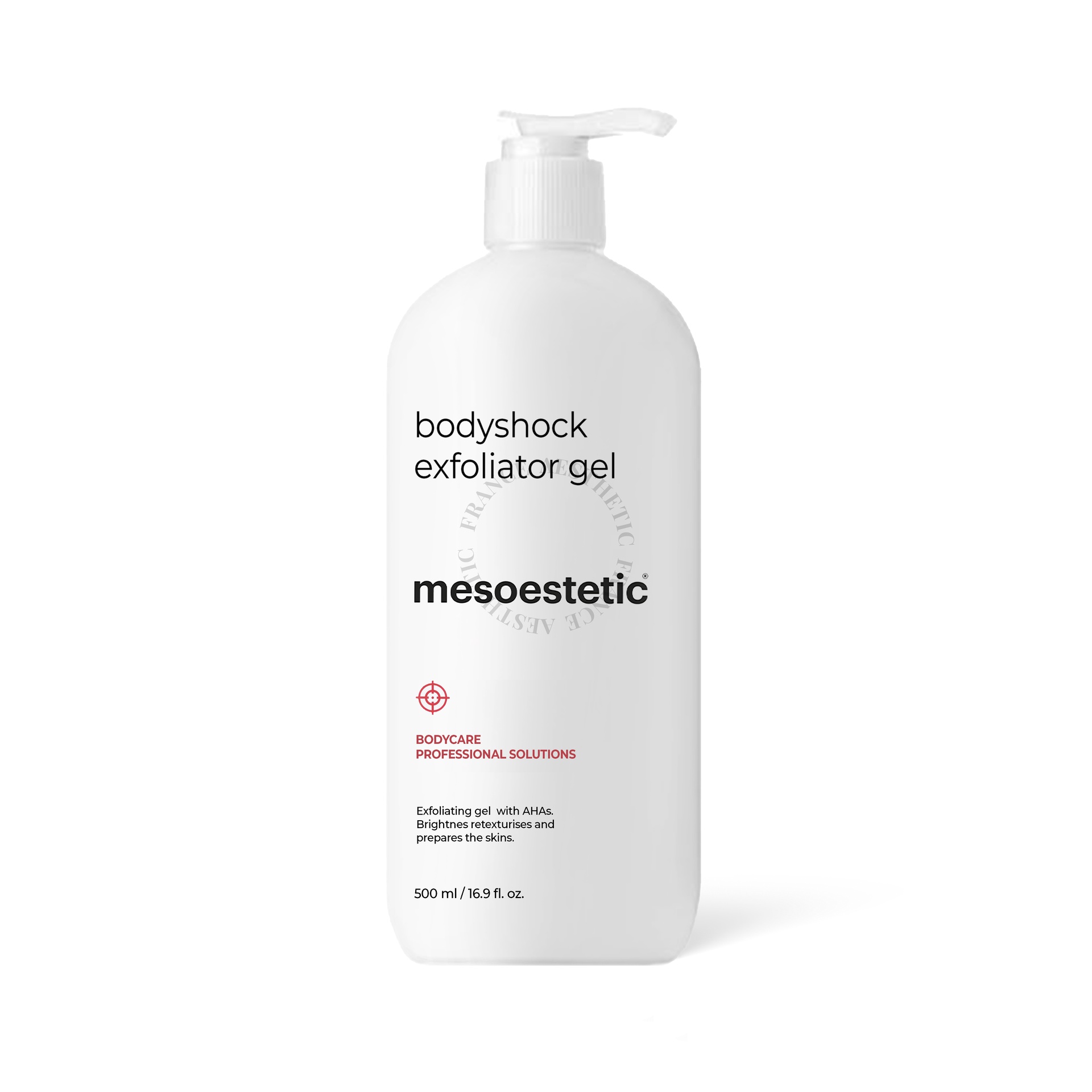 mesoestetic bodyshock exfoliator gel 500 ml 